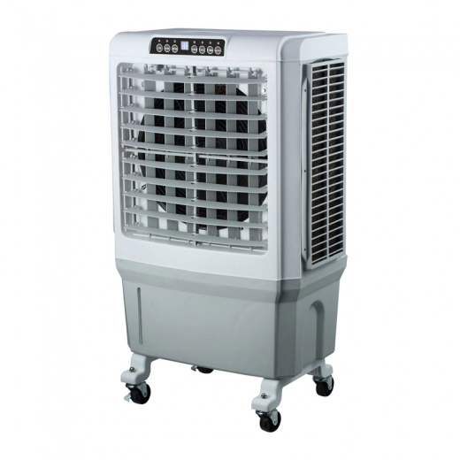 Air Cooler HU-2009 Human 45L 180W 5000m3/h με τηλεχειριστήριο χρώμα λευκό - γκρι 63x42x108εκ.