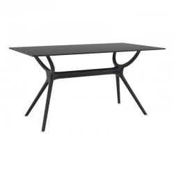 ΑΙΡ ΤΡΑΠΕΖΙ 140Χ80εκ. BLACK LAMINATE 12mm - 20.0184