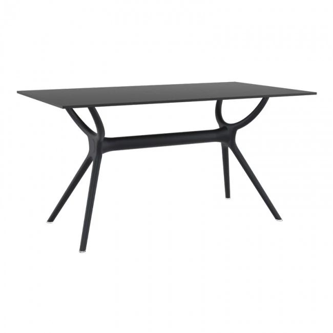 ΑΙΡ ΤΡΑΠΕΖΙ 140Χ80εκ. BLACK LAMINATE 12mm - 20.0184