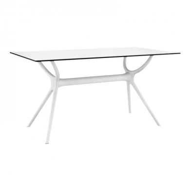 ΑΙΡ ΤΡΑΠΕΖΙ 140Χ80εκ. WHITE LAMINATE 12mm - 20.0183