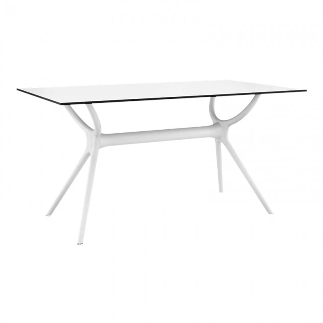 ΑΙΡ ΤΡΑΠΕΖΙ 140Χ80εκ. WHITE LAMINATE 12mm - 20.0183