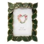 RESIN EMBOSSED GREEN LEAF PHOTO FRAME 10X15CM