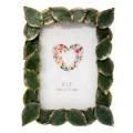 RESIN EMBOSSED GREEN LEAF PHOTO FRAME 13X18CM