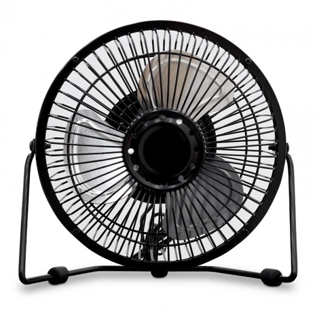Table - desk fan 15cm. rechargeable, black color