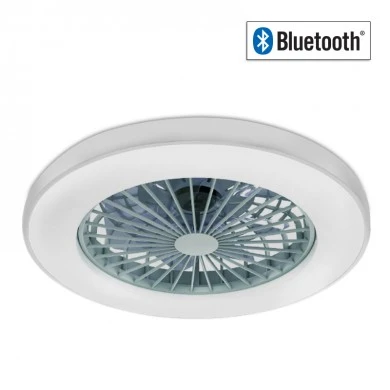 Ceiling fan - Ceiling light FANOKWH20G SMART with remote control and Dimmable Led - DC22W - ABS color white Ø50cm.