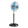 Floor fan 18'' 45cm 90W metallic silver - black color 50x50x133cm