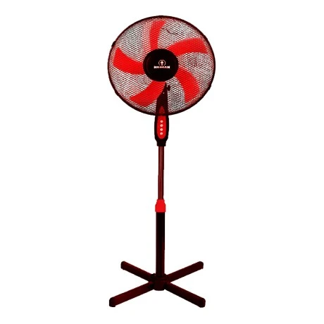 Floor Fan Human FS40A5 16" 40cm in black red color