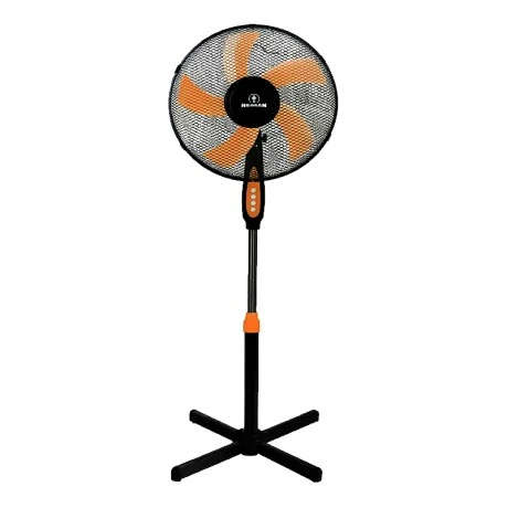 Floor Fan Human FS40A5 16" 40cm in black orange color