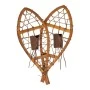 ANTIQUE WOODEN SNOWSHOES 21.5X5X55CM.