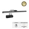 Strop Megapap LED bathroom mirror sconce, metallic in black color 35cm.