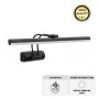 Strop Megapap LED bathroom mirror sconce, metallic in black color 35cm.