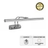 Strop Megapap LED bathroom mirror sconce, metallic in chrome color 35cm.