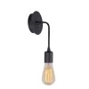 Aden Megapap E27 wall lamp in black color 6x12x27cm.