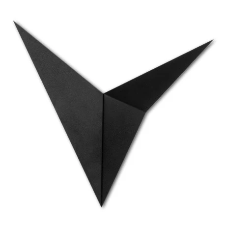 Bird Megapap metal in black color 34x5x34cm.