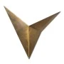 Bird Megapap metal in gold vintage color 34x5x34cm.