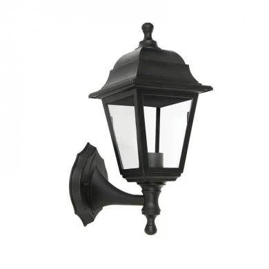 Wall sconce - Lantern IP44 E27 color black 15x19.7x35cm.