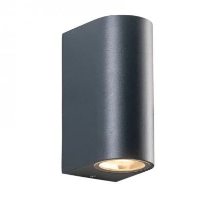 Wall sconce IP65 2x35W aluminum color gray 6.8x9.2x15.2cm.