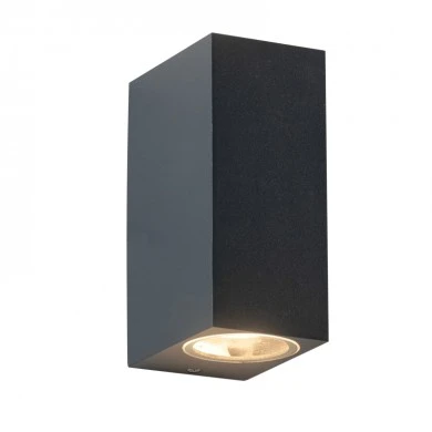 Wall sconce IP65 2x35W aluminum color gray 6.8x9.2x15cm.