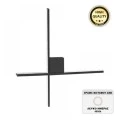 Cubo Megapap metallic Led wall lamp in black color 40x5x40cm.