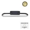 Moki Megapap  metallic Led wall lamp in black color 30x5x10cm.