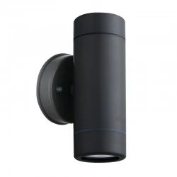 Wall sconce LED Up/Down IP65 2x3W color dark grey 6x8.7x15.8cm.