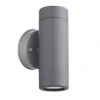 Wall sconce LED Up/Down IP65 2x3W color grey 6x8.7x15.8cm.