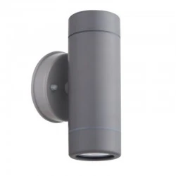 Wall sconce LED Up/Down IP65 2x3W color grey 6x8.7x15.8cm.