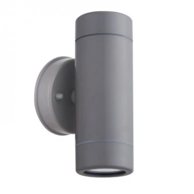 Wall sconce LED Up/Down IP65 2x3W color grey 6x8.7x15.8cm.