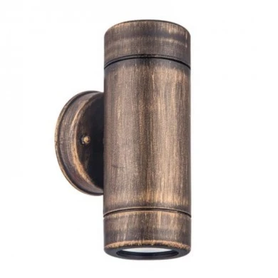 Wall sconce LED Up/Down IP65 2x3W color rust 6x8.7x15.8cm.