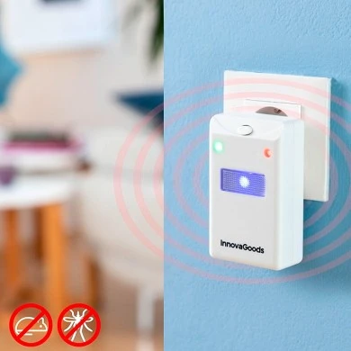 Insect and rodent repeller with LED Killekt Innovagoods 6.5x6x9.8cm.