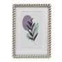 SILVER EMBOSSED METAL FRAME 16,5X11CM