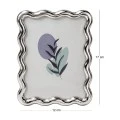 WAVY PHOTO FRAME IN SILVER COLOR 17X12CM