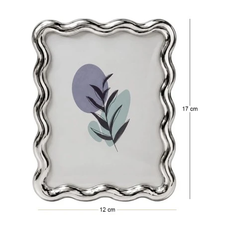 WAVY PHOTO FRAME IN SILVER COLOR 17X12CM