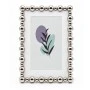 SILVER METAL PHOTO FRAME WITH PEARLS 17X12CM