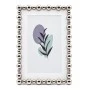 SILVER METAL PHOTO FRAME WITH PEARLS 20X15CM