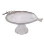 SILVER ALUMINIUM POMEGRANATE TRAY D31X22CM