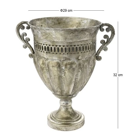 ΑΣΗΜΙ ΑΝΤΙΚΕ ΜΕΤΑΛΛΙΚΟΣ ΑΜΦΟΡΕΑΣ 29x22x32EK ΜΕ ΧΕΡΙ