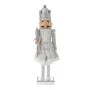 SILVER NUTCRACKER HOLDING A SCEPTER 110CM
