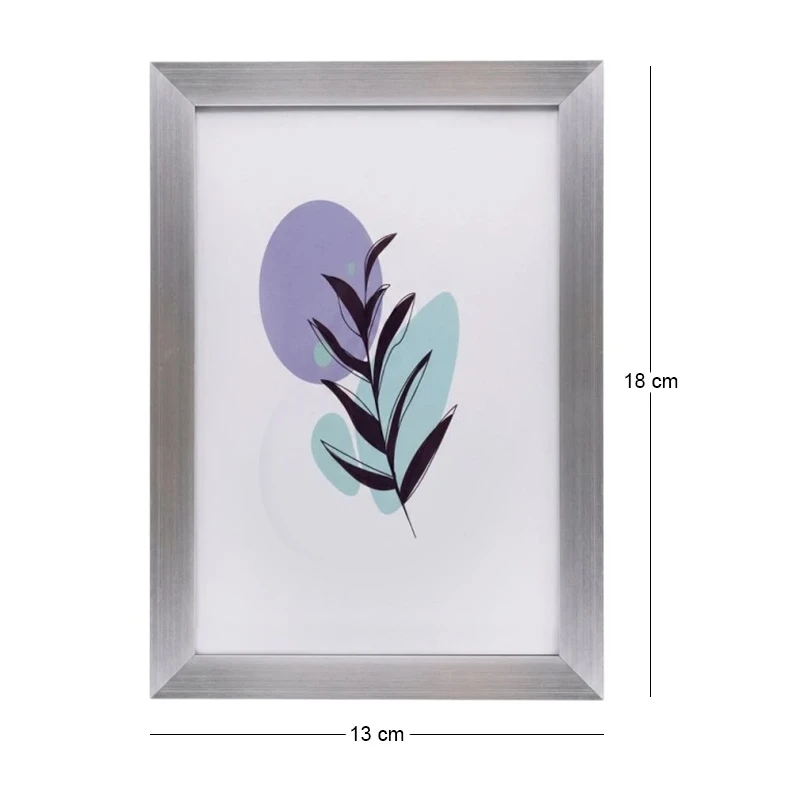 METAL PHOTO FRAME IN SILVER COLOR 18,5X13,5CM
