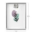 METAL PHOTO FRAME IN SILVER COLOR 23X18CM