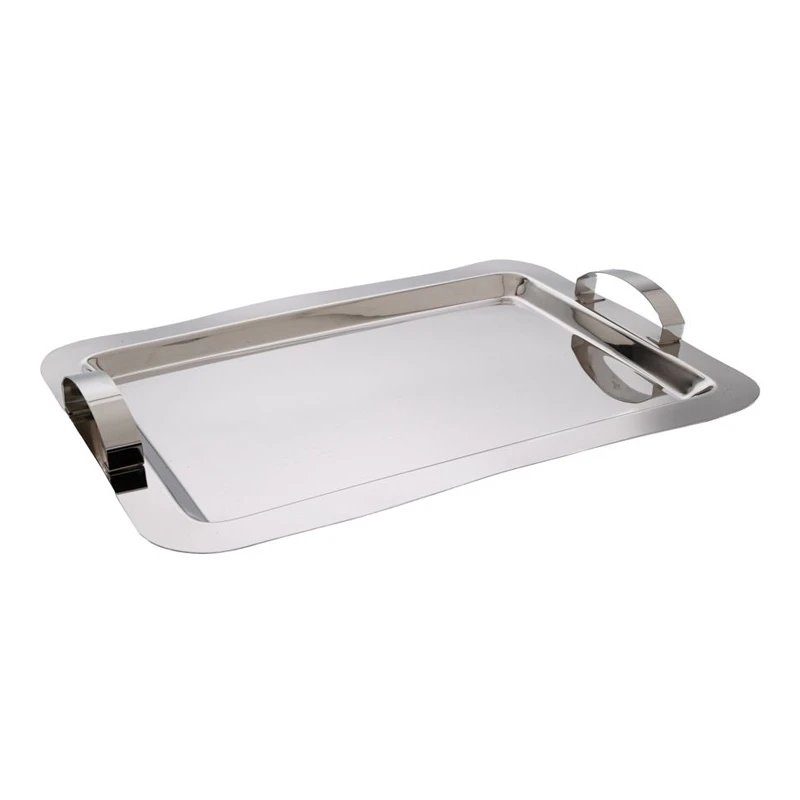 NICKEL STAINLESS STEEL RECTANGLULAR TRAY 30X40X5CM