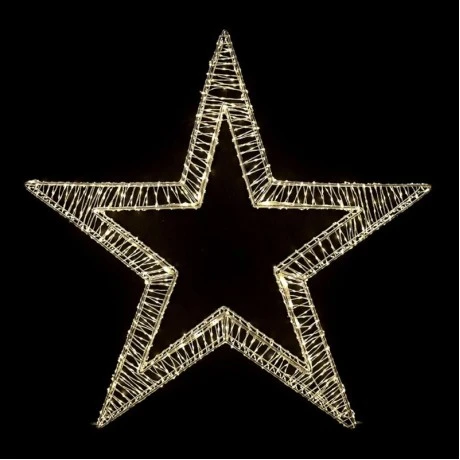 STANDING STAR 100X15X100 CM WITH 1600 WARM WHITE LED LIGHTS IP44