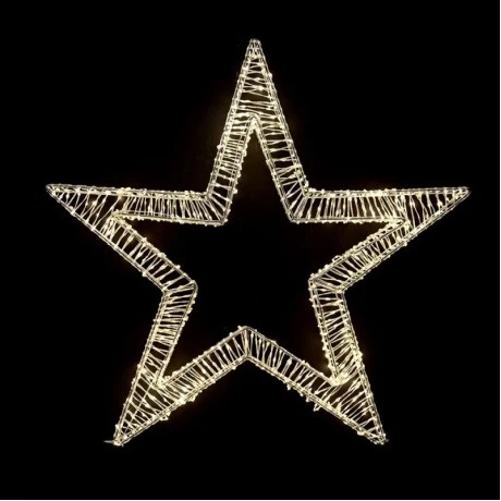 STANDING STAR 78X12X78 CM WITH 1200 WARM WHITE LED LIGHTS IP44