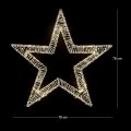 STANDING STAR 78X12X78 CM WITH 1200 WARM WHITE LED LIGHTS IP44