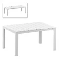ATLANTIC WHITE 100X140/210Χ76εκ. ΕΠΕΚΤ.ΤΡΑΠΕΖΙ ΠΟΛ/ΝΙΟΥ