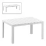 ATLANTIC WHITE 100X140/210Χ76εκ. ΕΠΕΚΤ.ΤΡΑΠΕΖΙ ΠΟΛ/ΝΙΟΥ
