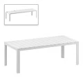 ATLANTIC WHITE 100X210/280Χ76εκ. ΕΠΕΚΤ.ΤΡΑΠΕΖΙ ΠΟΛ/ΝΙΟΥ