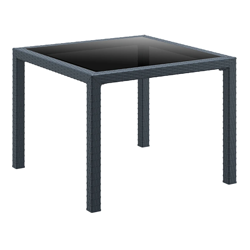 ΜΠΑΛΙ DARK GREY 94Χ94Χ75εκ.ΤΡΑΠΕΖΙ ΜΕ ΤΖΑΜΙ ΠΟΛ/ΝΙΟΥ - 53.0211