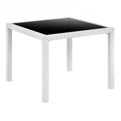 ΜΠΑΛΙ WHITE 94Χ94Χ75εκ.ΤΡΑΠΕΖΙ ΜΕ ΤΖΑΜΙ ΠΟΛ/ΝΙΟΥ - 53.0212