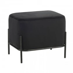 BELLA/L ΣΚΑΜΠΟ BLACK VELVET ΥΦΑΣΜΑ 48X37Χ39εκ.